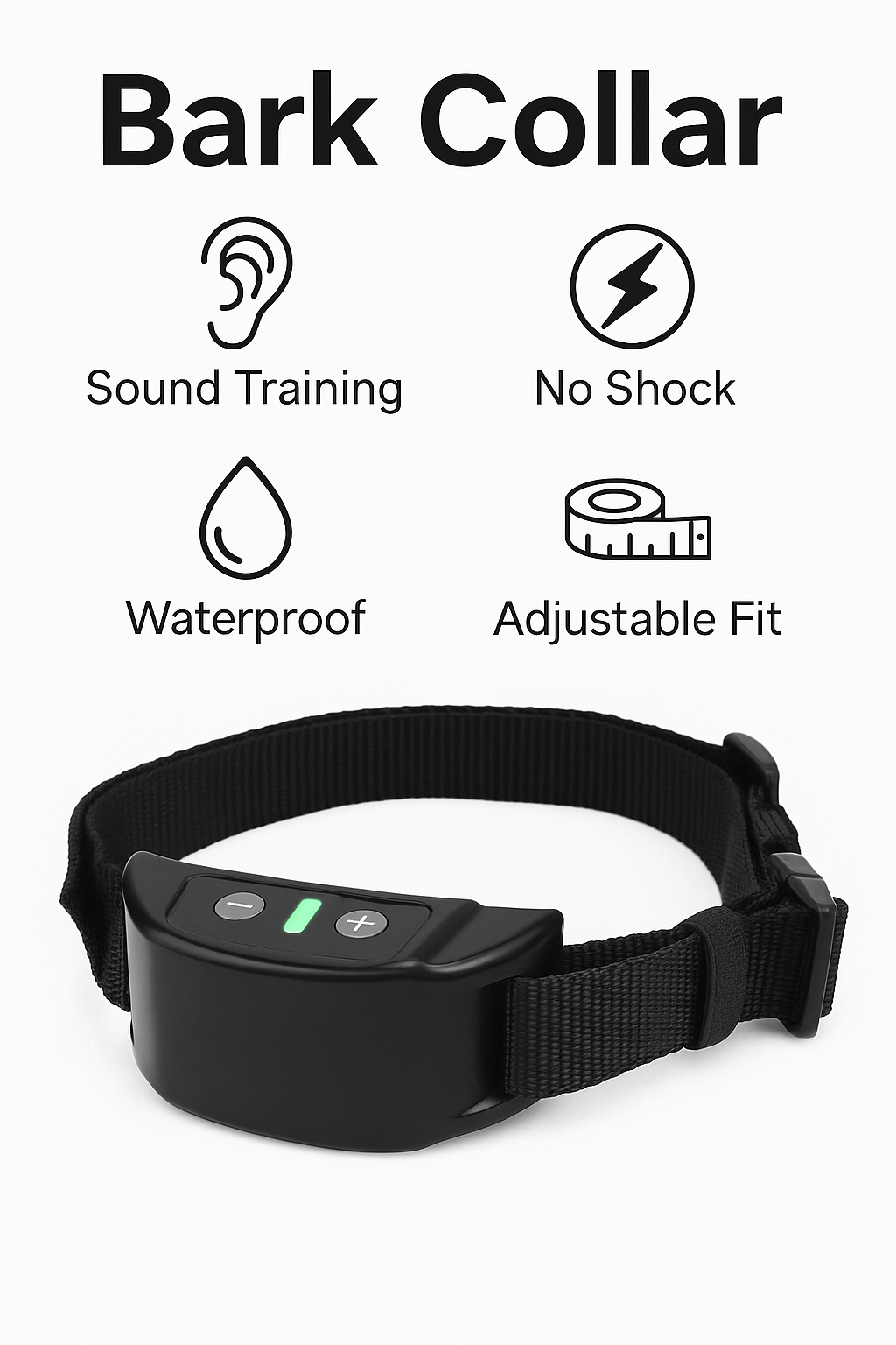 “BarkEase™ No-Shock Smart Bark Collar – Humane Training & Calm Energy for Happy Dogs” (Copy)